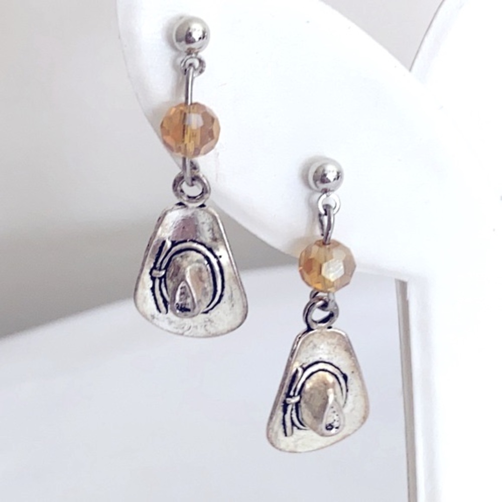 Cowboy Hat Post Earrings